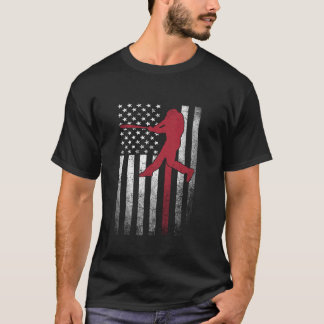 Honkbal 4 juli Amerikaanse vlag Amerikaanse jongen T-shirt