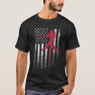 Honkbal 4 juli Amerikaanse vlag Amerikaanse jongen T-shirt