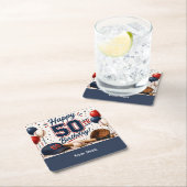 Honkbal 50e verjaardag Dank je Kartonnen Onderzetters (Insitu)