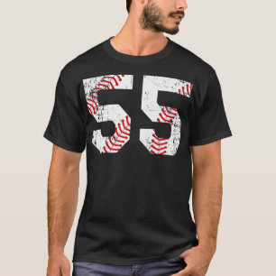  honkbal 55 Jersey Nummer Premium T-shirt