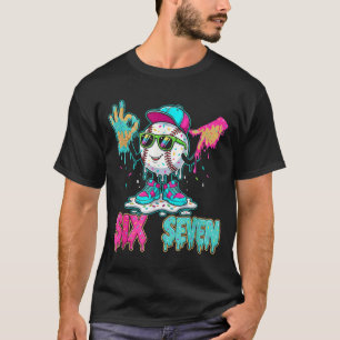 Honkbal 67 Drip Zes Zeven Hand Gebaren Ijs Me T-shirt