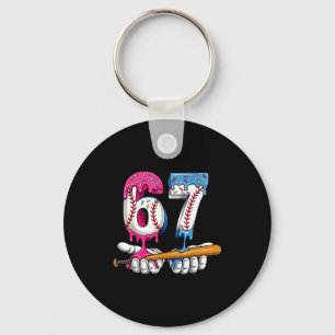 Honkbal 67 IJsdroppel Zes Zeven Jongens Grappig Mi Sleutelhanger