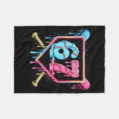 Honkbal 67 Ijsdruppel Grappig Zes Zeven Meme Bo Fleece Deken (Voorkant (Horizontaal))