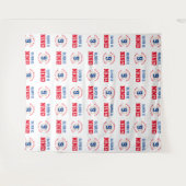 Honkbal 9e Verjaardag Jongens | Step Repeat Achter Wandkleed (Voorkant (horizontaal))