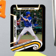Honkbal Aandenken Levendig Geel Zwart Aangepast