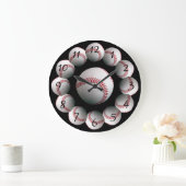 Honkbal achtergrond horloge grote klok (Huis)