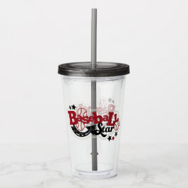 Honkbal Acryl Drinkbeker