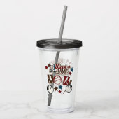 Honkbal Acryl Drinkbeker (Achterkant)