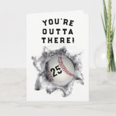 Honkbal Afstuderen 2024 Kaart (Voorkant)