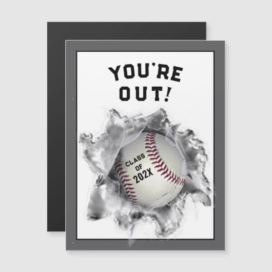honkbal-afstuderen-congratkaart (Voorkant / Achterkant)