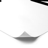 honkbal afstuderen gecongrind poster (Hoek)