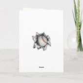 Honkbal Afstuderen Kaart (Achterkant)