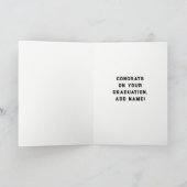 Honkbal Afstuderen Kaart (Binnen)