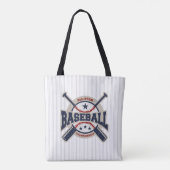 Honkbal All Star Team Sport Verjaardagsfeest Tote Bag (Achterkant)