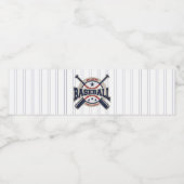 Honkbal All Star Team Sport Verjaardagsfeest Waterfles Etiket (Enkel label)