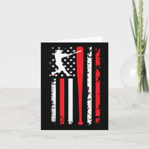  honkbal Amerikaanse vlag honkbal geesten Kaart