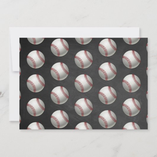 Honkbal Any Age Verjaardag Foto Bedankkaart (Achterkant)