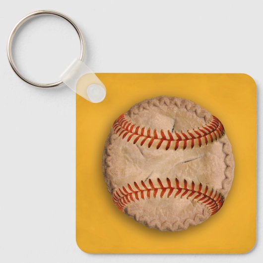 Honkbal Appeltaart Sleutelhanger (Voorkant)