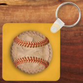 Honkbal Appeltaart Sleutelhanger (Achterkant)