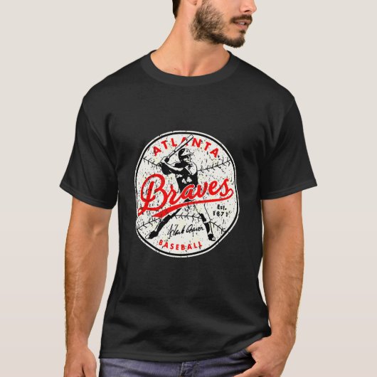 Honkbal Atlanta Bravesss Vintage T-shirt (Voorkant)