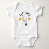 Honkbal Baby Bodysuit, Baseball Gift Romper (Voorkant)