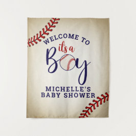 Honkbal baby shower achtergrond wandkleed