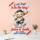 Honkbal Baby Shower Acryl Bord (Huwelijk)