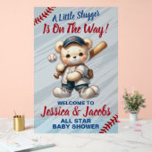 Honkbal Baby Shower Acryl Bord (Huwelijk)