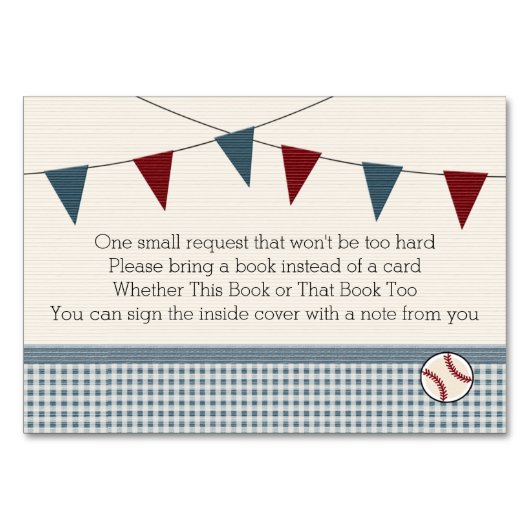 HONKBAL BABY SHOWER BOEK AANVRAAG KAART (Voorkant)