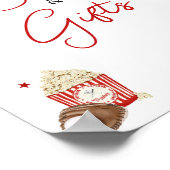 Honkbal Baby shower boeken en geschenken Poster (Hoek)