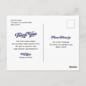  Honkbal, Baby shower dank u briefkaart (Achterkant)