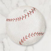 Honkbal Baby shower Dank u Labels (Achterkant)