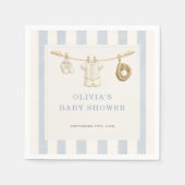 Honkbal Baby Shower Feest Servet (Voorkant)