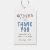 Honkbal Baby shower gunst Tag Cadeaulabel (Voorkant)