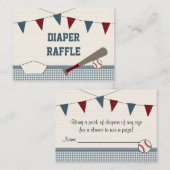  HONKBAL BABY SHOWER Luier Raffle Kaarten (Voorkant / Achterkant)