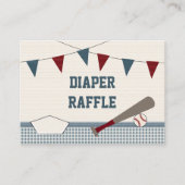  HONKBAL BABY SHOWER Luier Raffle Kaarten (Voorkant)