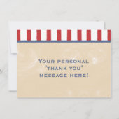 Honkbal Baby shower of Verjaardag Dank u kaart (Achterkant)