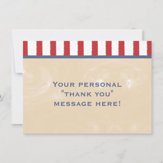 Honkbal Baby shower of Verjaardag Dank u kaart (Achterkant)