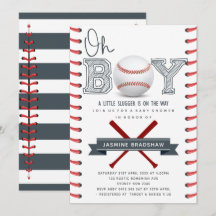 Honkbal Baby shower Oh Boy