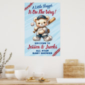 Honkbal Baby Shower Poster (Keuken)