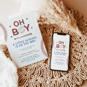 Honkbal Baby shower Uitnodiging | Jongen Baby show