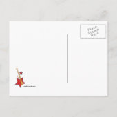 Honkbal Baby shower Uitnodiging Navy Red Briefkaart (Achterkant)