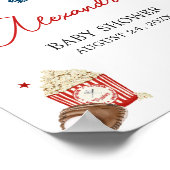 Honkbal Baby shower Welkom Poster (Hoek)