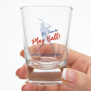 Honkbal Bachelorparty Het Is Tijd Om Te Ballen Shot Glas