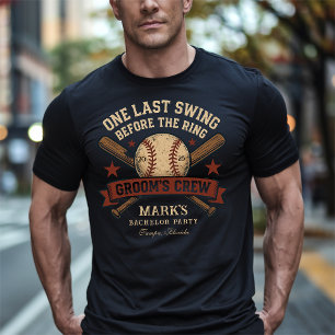 Honkbal Bachelorparty Laatste Swing T-shirt