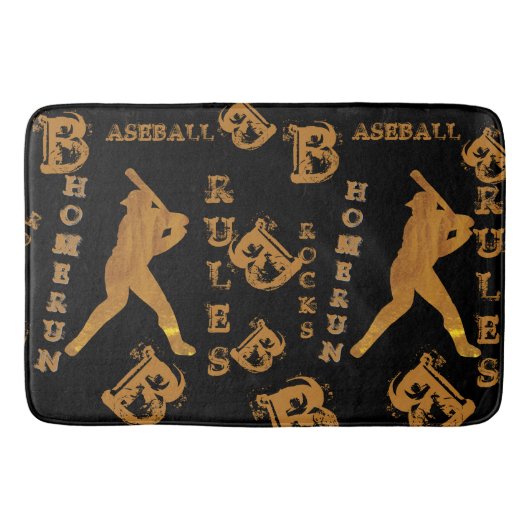 Honkbal Badmat (Voorkant)