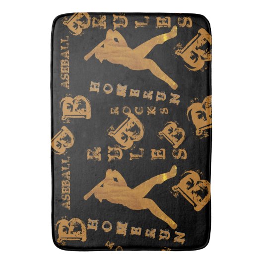 Honkbal Badmat (Voorkant Verticaal)