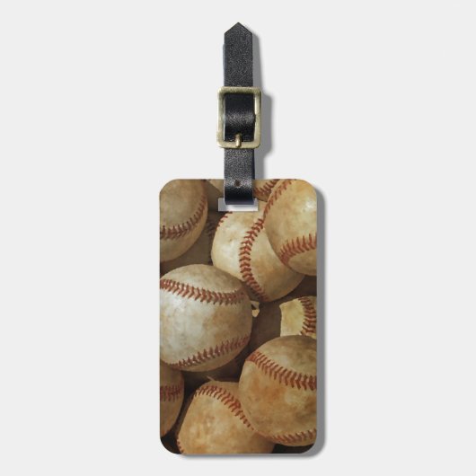 Honkbal Bagagelabel (Voorkant verticaal)