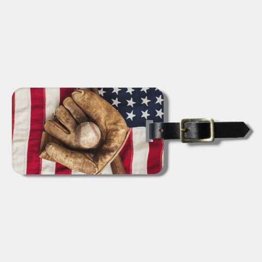  honkbal bagagelabel (Voorkant horizontaal)