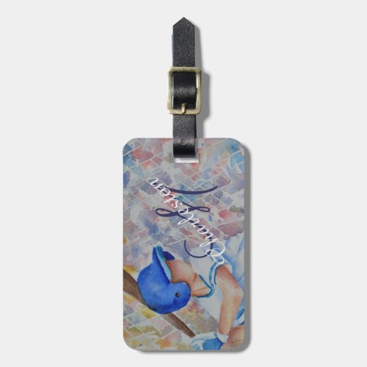 Honkbal Bagagelabel (Voorkant verticaal)